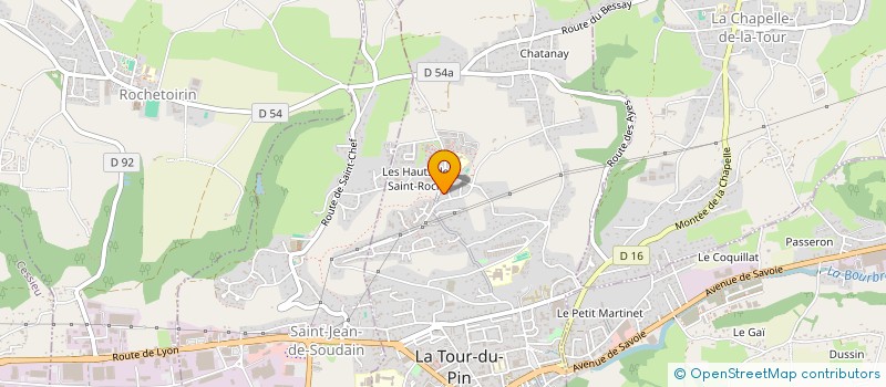 localisation de l'entreprise SCI BERGAMOTE  LA TOUR-DU-PIN