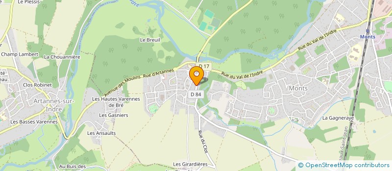 localisation de l'entreprise SCI BERGAMOTE  MONTS