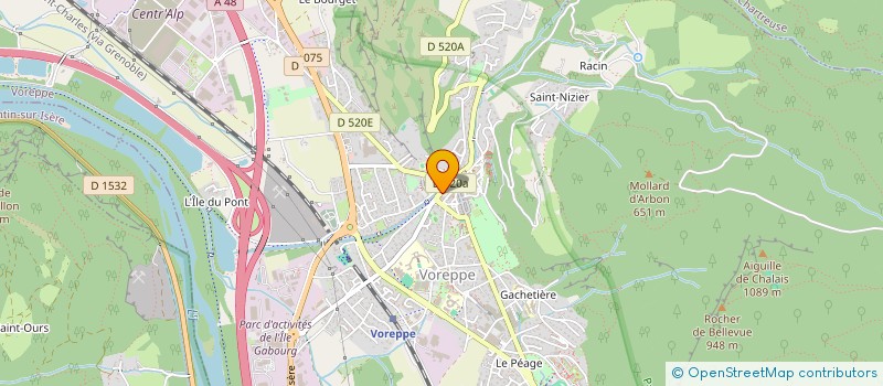 localisation de l'entreprise SCI BERGATILEX  VOREPPE