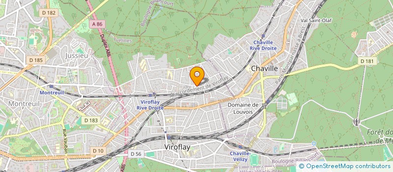 localisation de l'entreprise SCI BERGEN  VIROFLAY