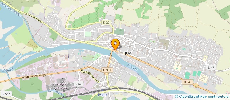 localisation de l'entreprise SCI BERGER à JOIGNY