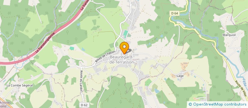 localisation de l'entreprise SCI BERGER  BEAUREGARD-DE-TERRASSON
