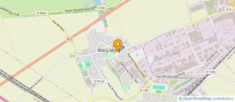 localisation de l'entreprise SCI BERGER à MITRY-MORY