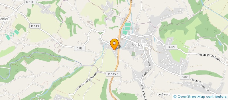 localisation de l'entreprise SCI BERGER  CORBELIN