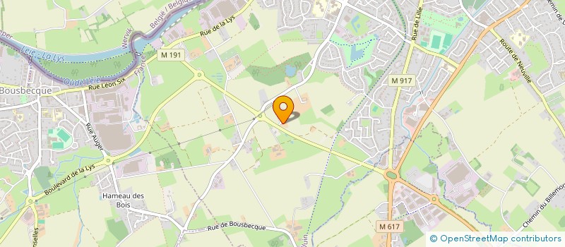 localisation de l'entreprise SCI BERGER  HALLUIN