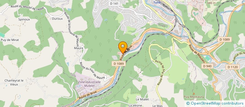 localisation de l'entreprise SCI BERGERAC LA CAVAILLE NORD  TULLE