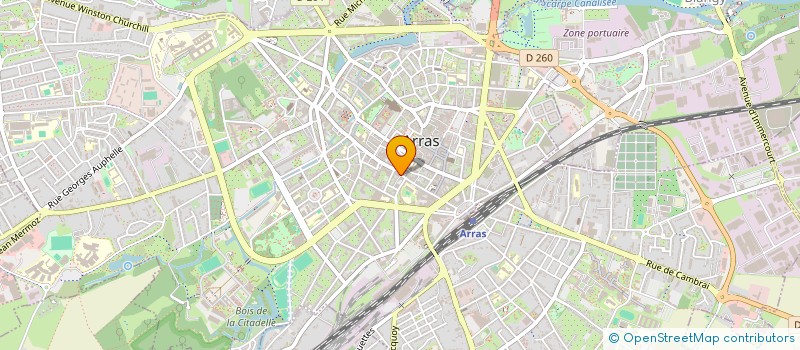 localisation de l'entreprise SCI BERGERAUD à ARRAS