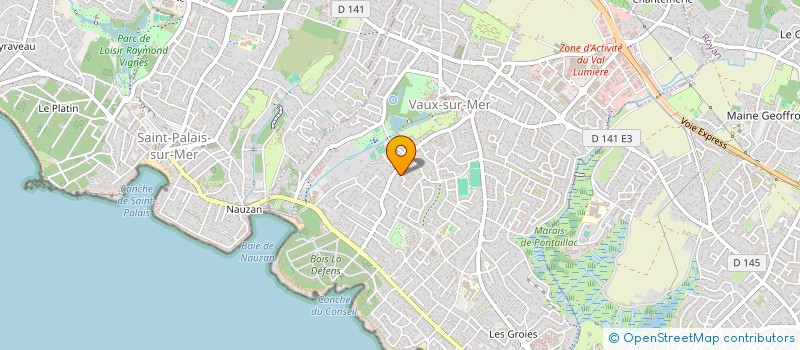 localisation de l'entreprise SCI BERGERBAT  VAUX-SUR-MER