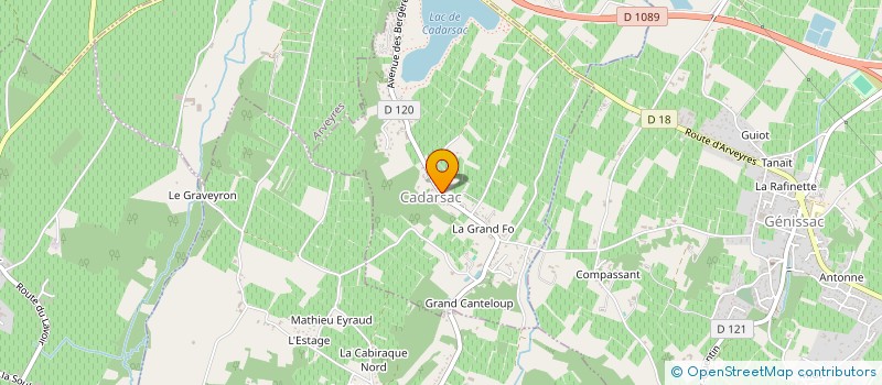 localisation de l'entreprise SCI BERGERES  CADARSAC