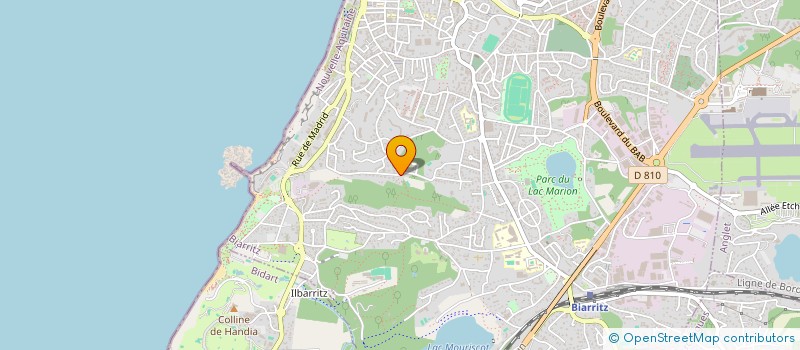 localisation de l'entreprise SCI BERGERET à BIARRITZ