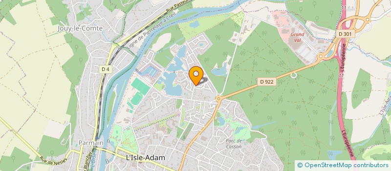 localisation de l'entreprise SCI BERGERET  L'ISLE-ADAM