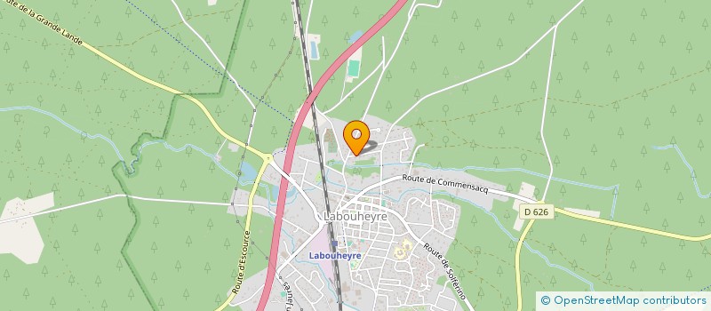 localisation de l'entreprise SCI BERGERET  LABOUHEYRE