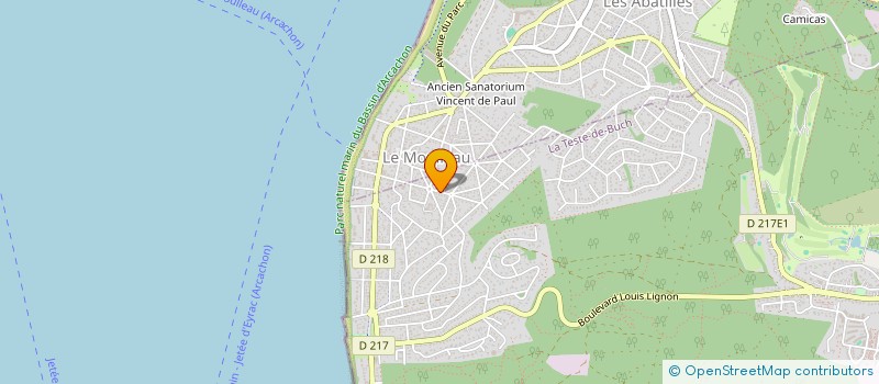 localisation de l'entreprise SCI BERGERET CUVILLIER IMMOBILIER à LA TESTE-DE-BUCH