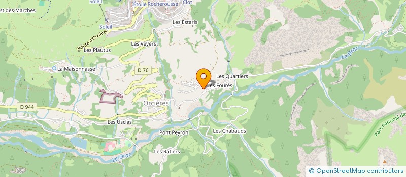 localisation de l'entreprise SCI BERGERIE  ORCIERES