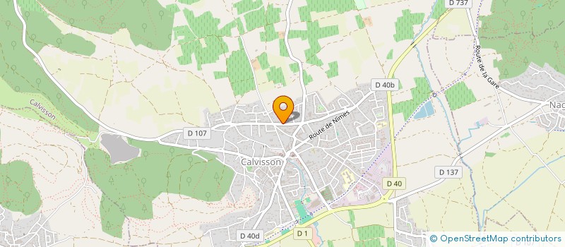 localisation de l'entreprise SCI BERGERIE DES CAUSSES  CALVISSON