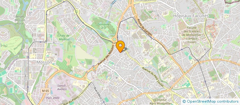 localisation de l'entreprise SCI BERGERIE VII à MONTPELLIER
