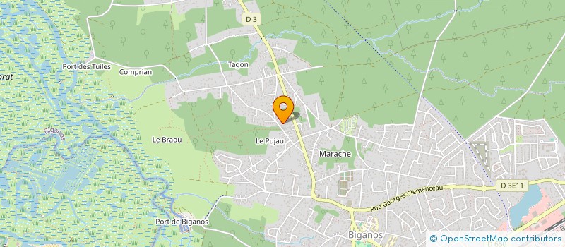 localisation de l'entreprise SCI BERGERIN  BIGANOS