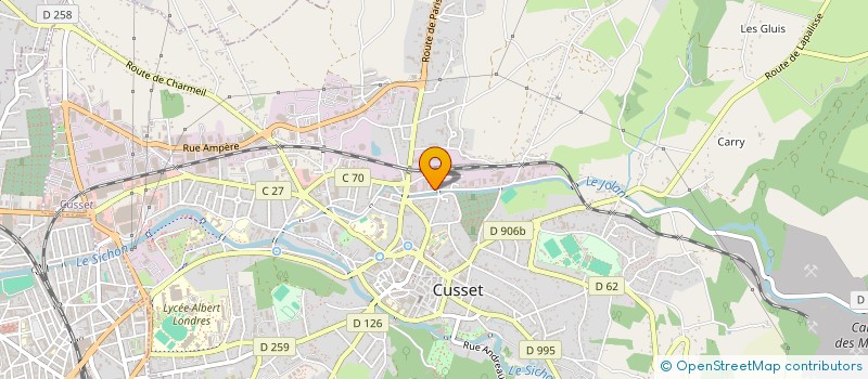 localisation de l'entreprise SCI BERGERONNETTE à CUSSET