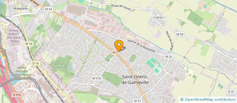 localisation de l'entreprise SCI BERGES BEATRICE  SAINT-ORENS-DE-GAMEVILLE