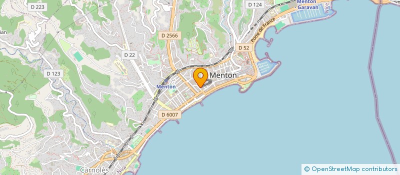localisation de l'entreprise SCI BERGIO à MENTON
