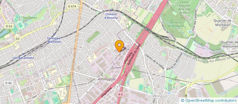 localisation de l'entreprise SCI BERGIRIC à ANTONY