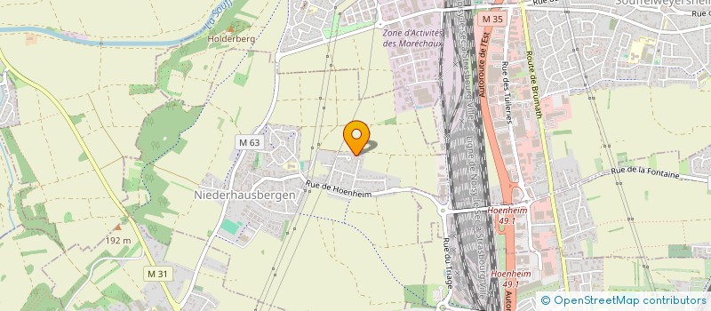 localisation de l'entreprise SCI BERGMANN  NIEDERHAUSBERGEN