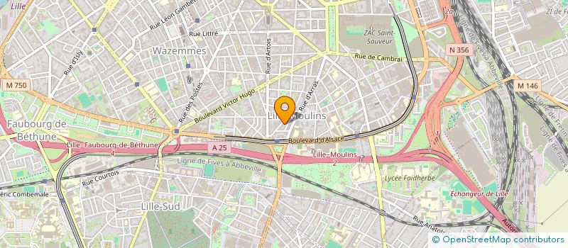 localisation de l'entreprise SCI BERGOT à LILLE