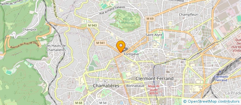 localisation de l'entreprise SCI BERGOUGNAN UN  CLERMONT-FERRAND