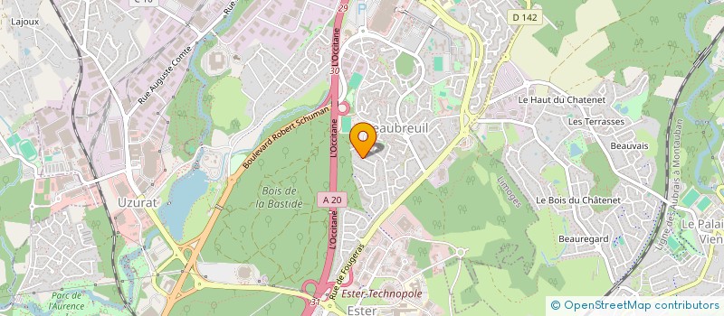 localisation de l'entreprise SCI BERGSON à LIMOGES