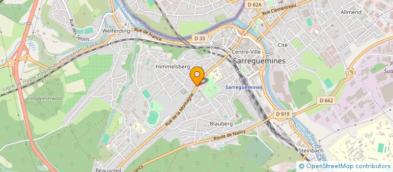 localisation de l'entreprise SCI BERGSTRASSE à SARREGUEMINES