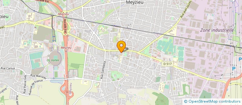 localisation de l'entreprise SCI BERGUE  MEYZIEU