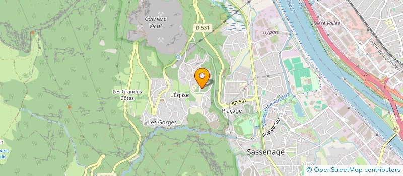 localisation de l'entreprise SCI BERHILD  SASSENAGE