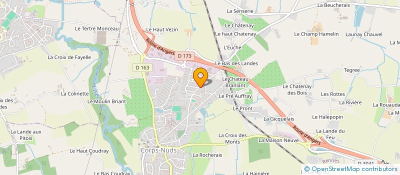 localisation de l'entreprise SCI BERI  CORPS-NUDS