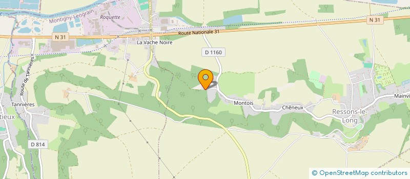 localisation de l'entreprise SCI BERI  RESSONS-LE-LONG