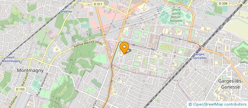 localisation de l'entreprise SCI BERIL à SARCELLES