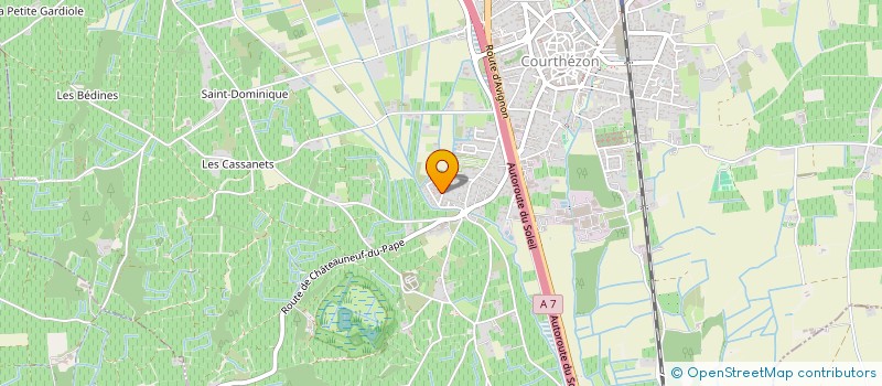 localisation de l'entreprise SCI BERILLON  COURTHEZON