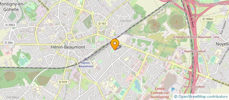 localisation de l'entreprise SCI BERIN à HENIN-BEAUMONT