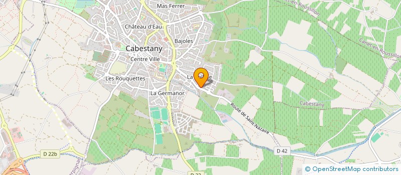 localisation de l'entreprise SCI BERITORE  CABESTANY