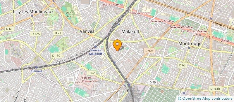 localisation de l'entreprise SCI BERJAC  MALAKOFF