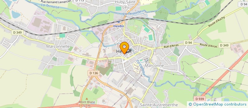 localisation de l'entreprise SCI BERJER  HESDIN