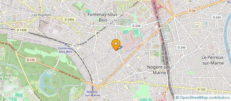 localisation de l'entreprise SCI BERJO  NOGENT-SUR-MARNE