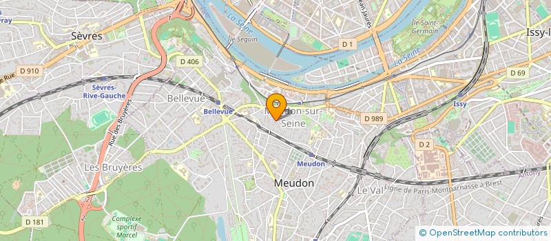 localisation de l'entreprise SCI BERLANGE à MEUDON