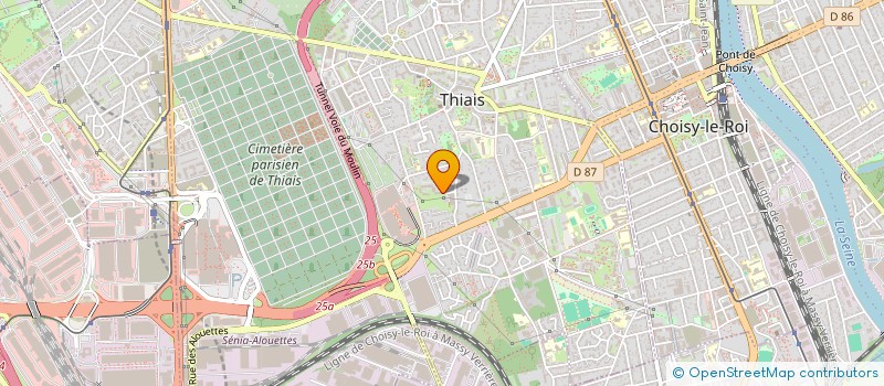 localisation de l'entreprise SCI BERLEK  THIAIS