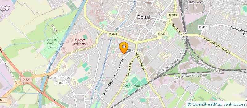 localisation de l'entreprise SCI BERLEMONT à DOUAI