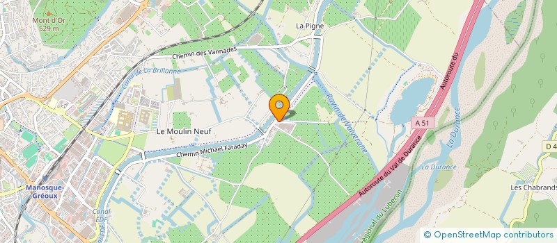 localisation de l'entreprise SCI BERLENGUE à MANOSQUE