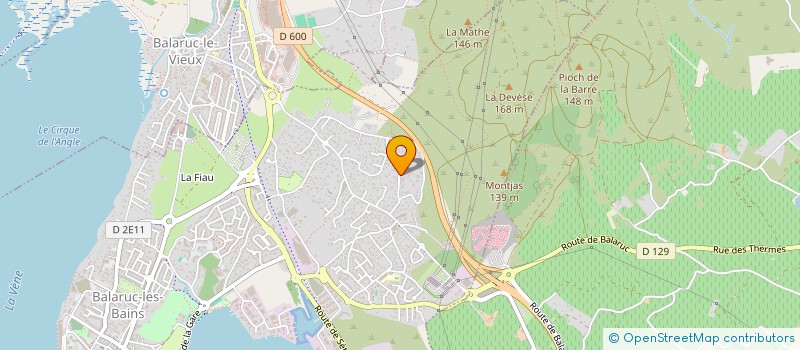 localisation de l'entreprise SCI BERLHE  BALARUC-LES-BAINS