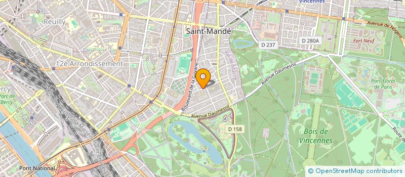 localisation de l'entreprise SCI BERLIOZ à SAINT-MANDE