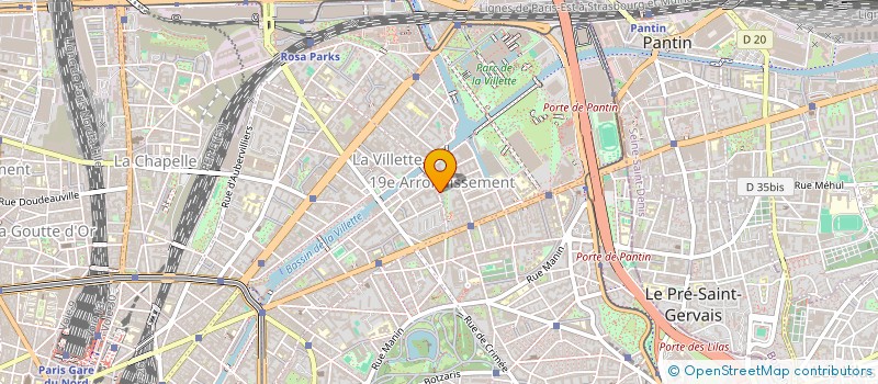 localisation de l'entreprise SCI BERLIOZ  PARIS