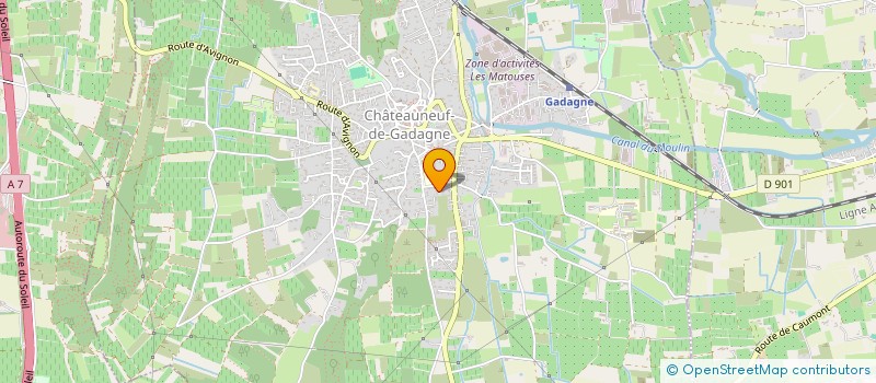 localisation de l'entreprise SCI BERLIOZ  CHATEAUNEUF-DE-GADAGNE