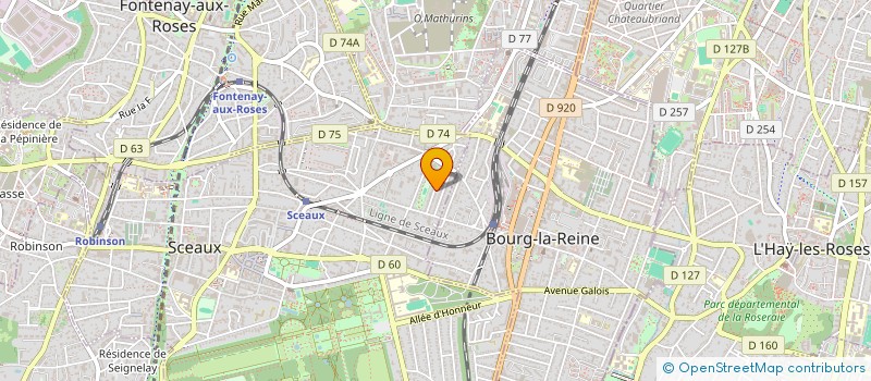 localisation de l'entreprise SCI BERLIOZ ET ASSOCIES à SCEAUX
